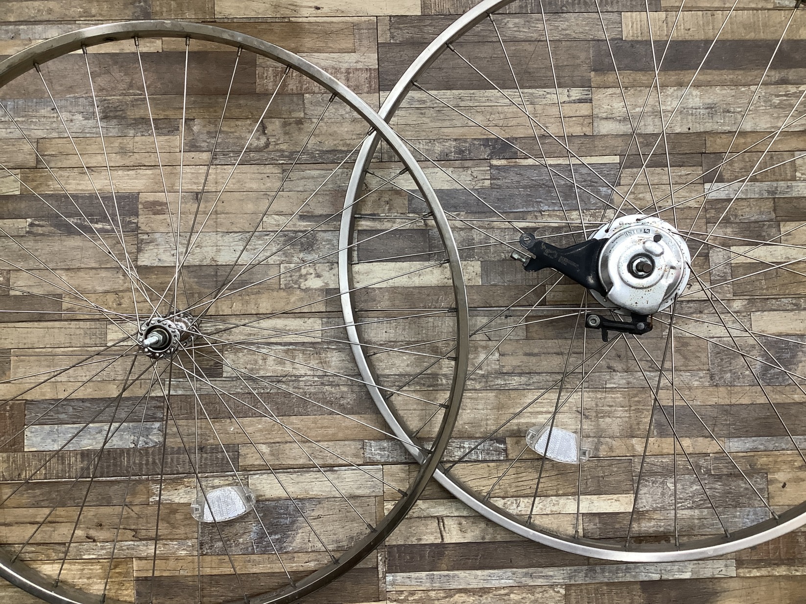 W82 YAMAHA PAS CITY L8 ヤマハ パス シティ L8(PM27CL8)27インチ 電動アシスト自転車 前後ホイールセット