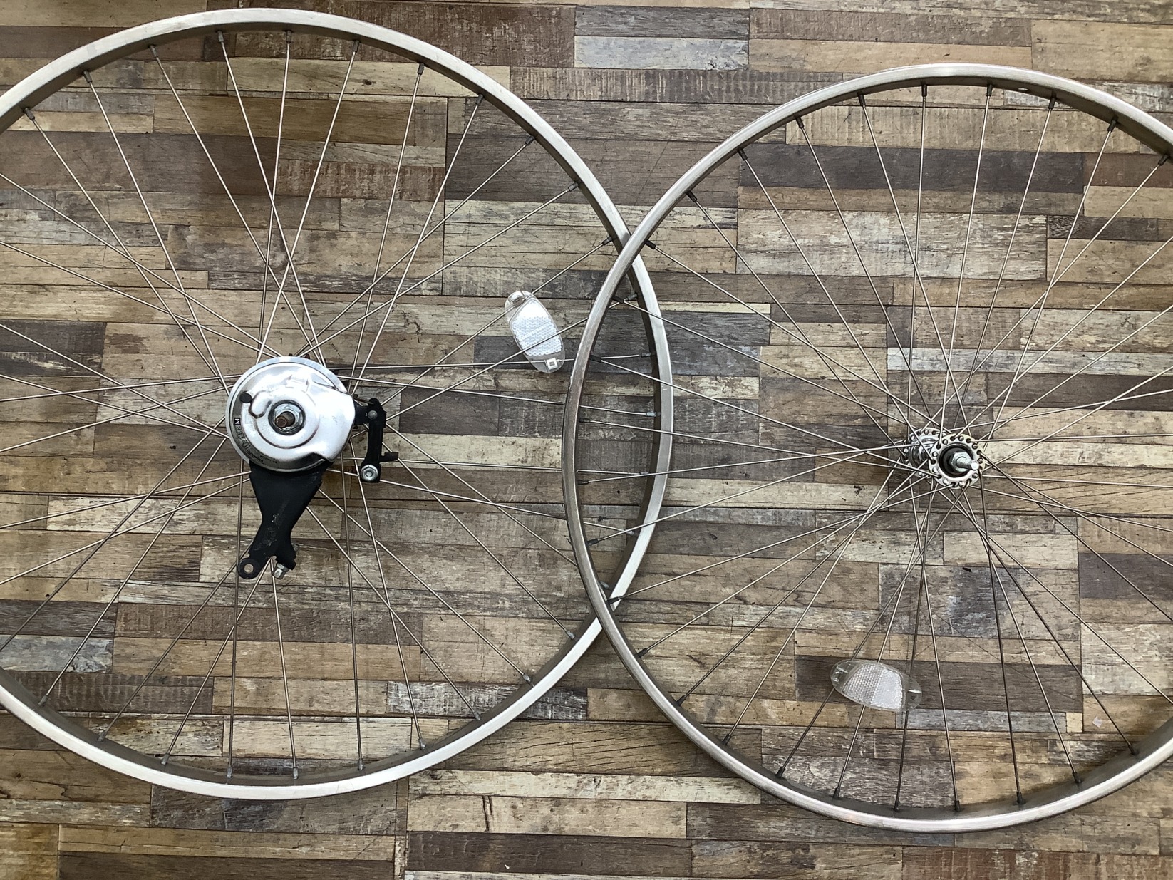 W88 YAMAHA PAS Ami ヤマハ パス アミ(PA26A)26インチ 電動アシスト自転車 前後ホイールセット