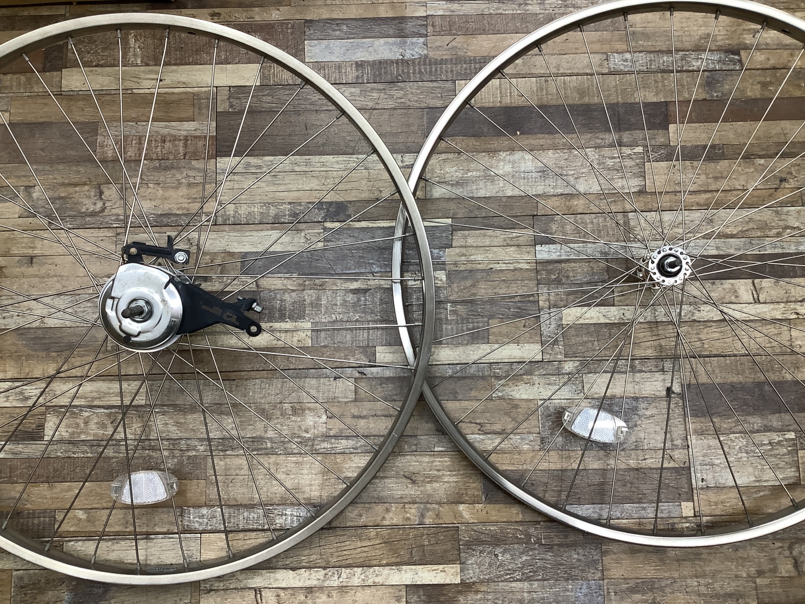 W105 YAMAHA PAS Natura L ヤマハ パス ナチュラ L(PA26NL)26インチ 電動アシスト自転車 前後ホイールセット