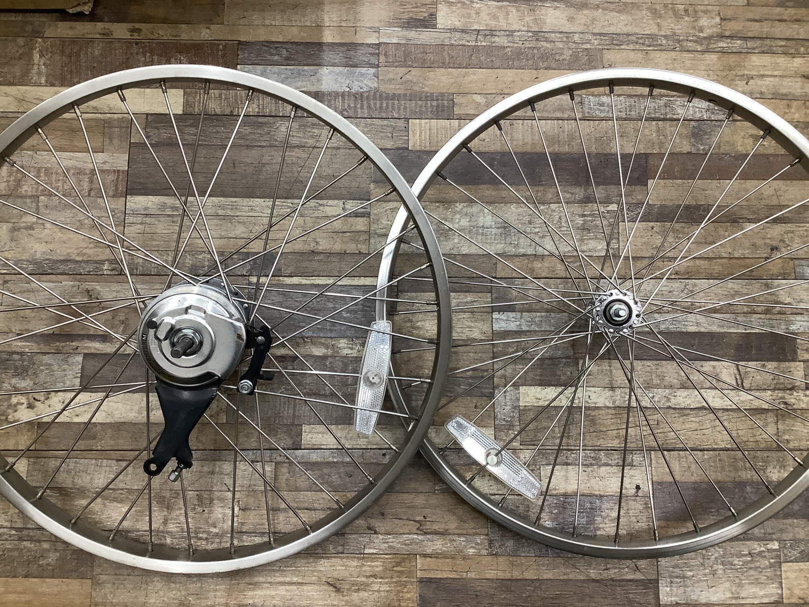 W117 Panasonic Gyutto mini パナソニック ギュットミニ(BE-ENMM033P)20インチ 電動アシスト自転車 前後ホイールセット