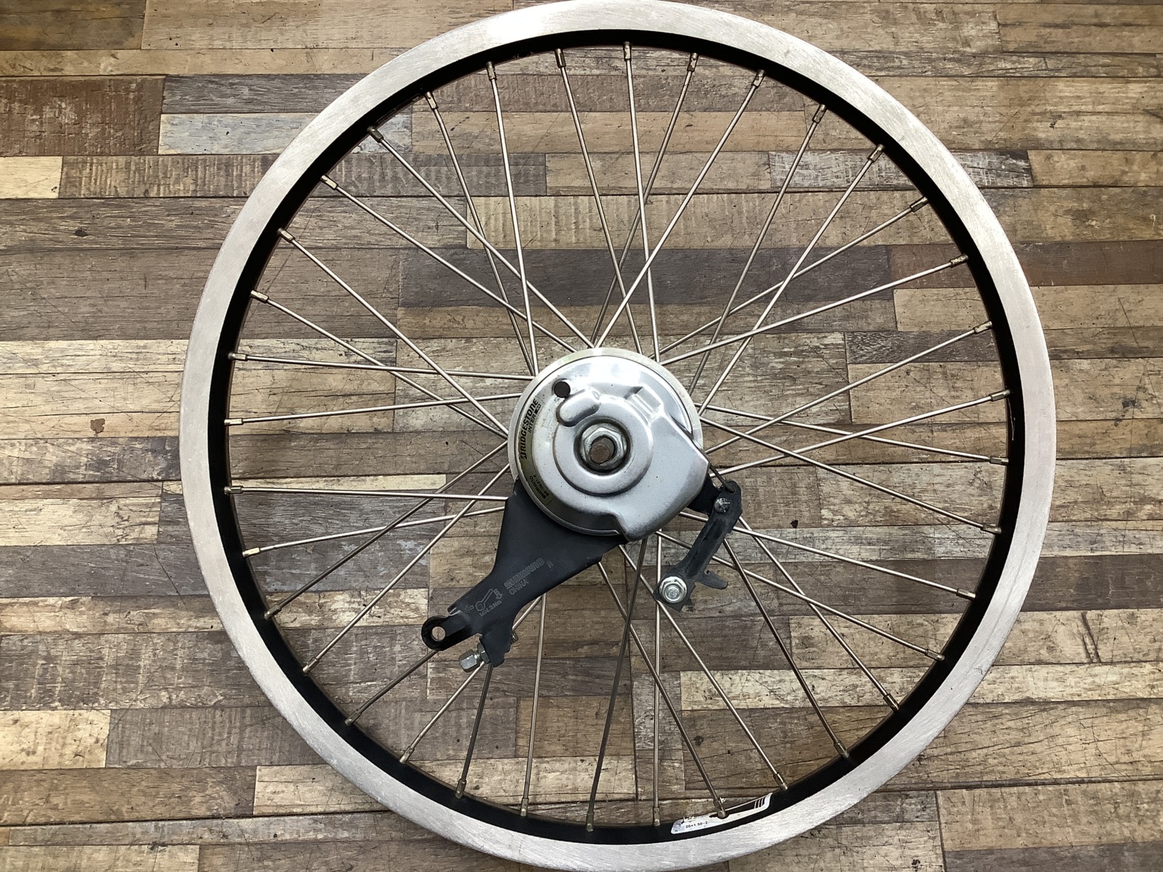 W120 BRIDGESTONE bikke GRI ブリヂストン ビッケ グリ(BG0B36)24/20インチ 電動アシスト自転車 リアホイール