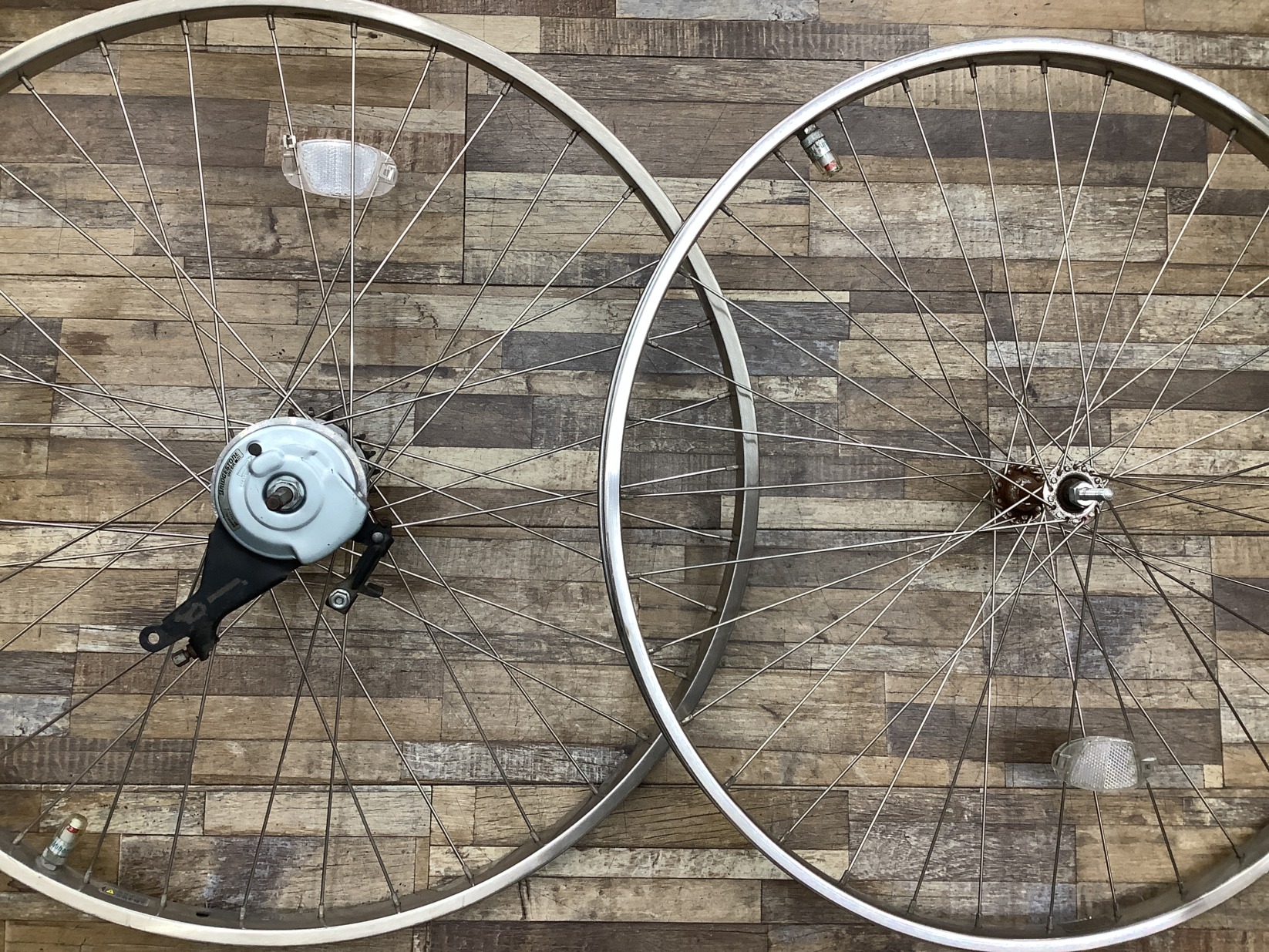 W125 BRIDGESTONE ASSISTA LITHIUM DX ブリヂストン アシスタリチウムDX(A6D62)26インチ 電動アシスト自転車 前後ホイールセット