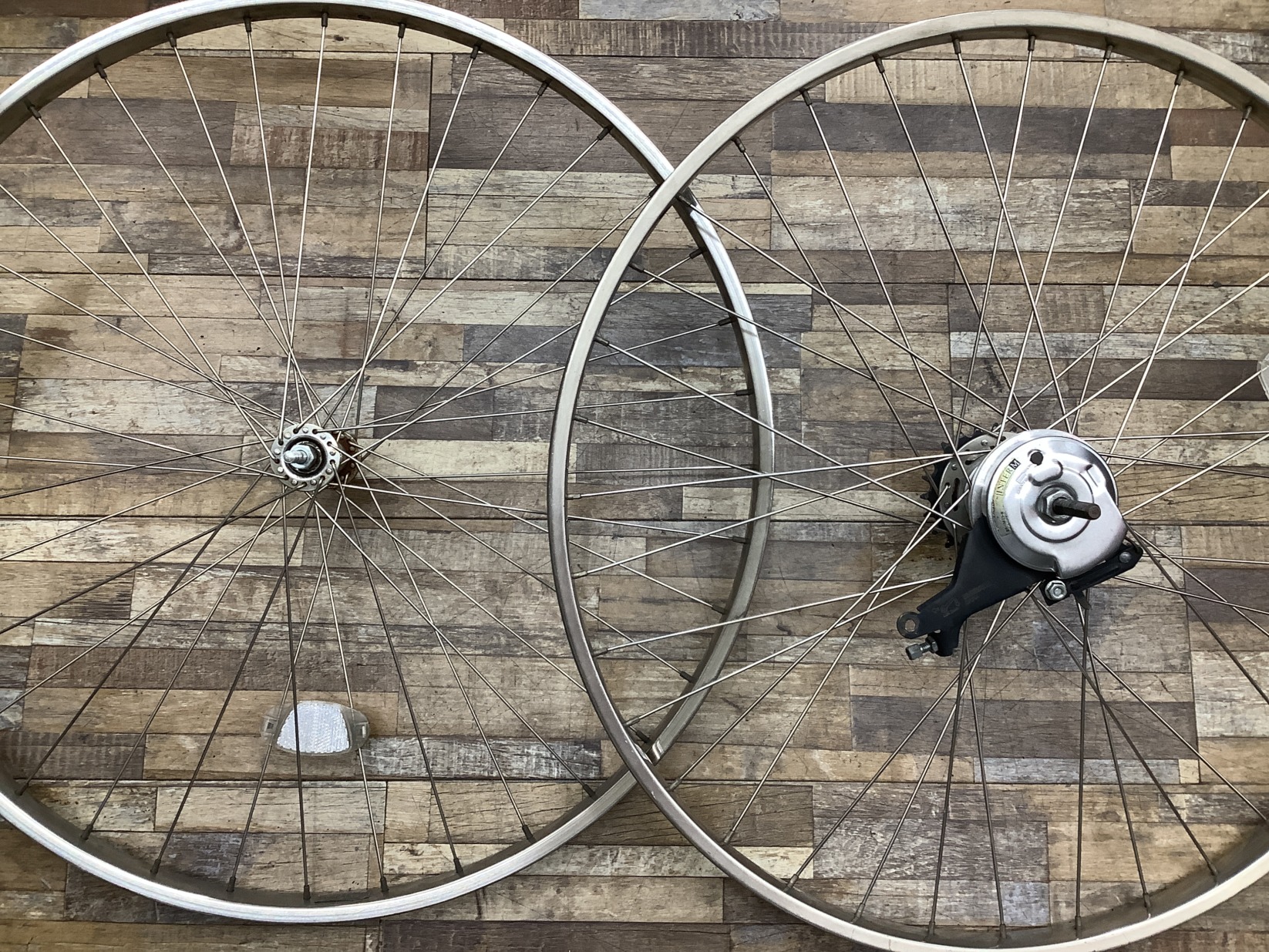 W126 YAMAHA PAS Natura M ヤマハ パス ナチュラ M(PM26NM)26インチ 電動アシスト自転車 前後ホイールセット